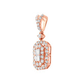 0.67ct 18k Rose Gold Diamond Pendant